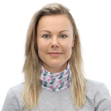 Pink and Navy Neck Gaiter